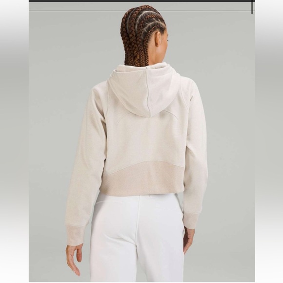 Lululemon Loungeful Cropped Hoodie Sparkle Size 10 - Picture 2 of 8